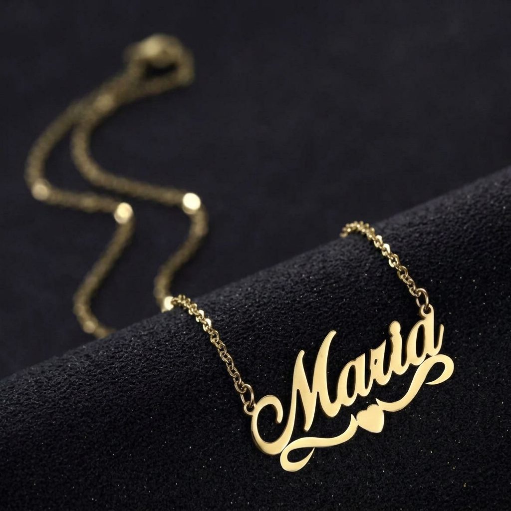 Bin Maqsood Maria necklace styled on dark velvet.