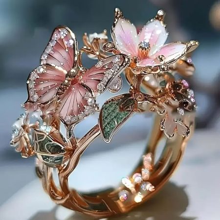 lisa naturheller schmetterlings zirkonia ring 7